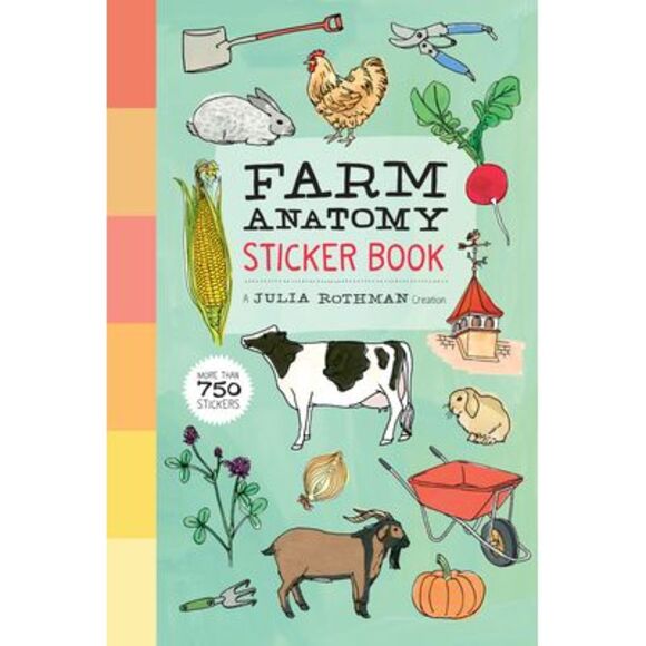 Farm Anatomy Sticker Book: A Julia Rothman Creation; More Than 750 Stickers -- J - Picture 1 of 1